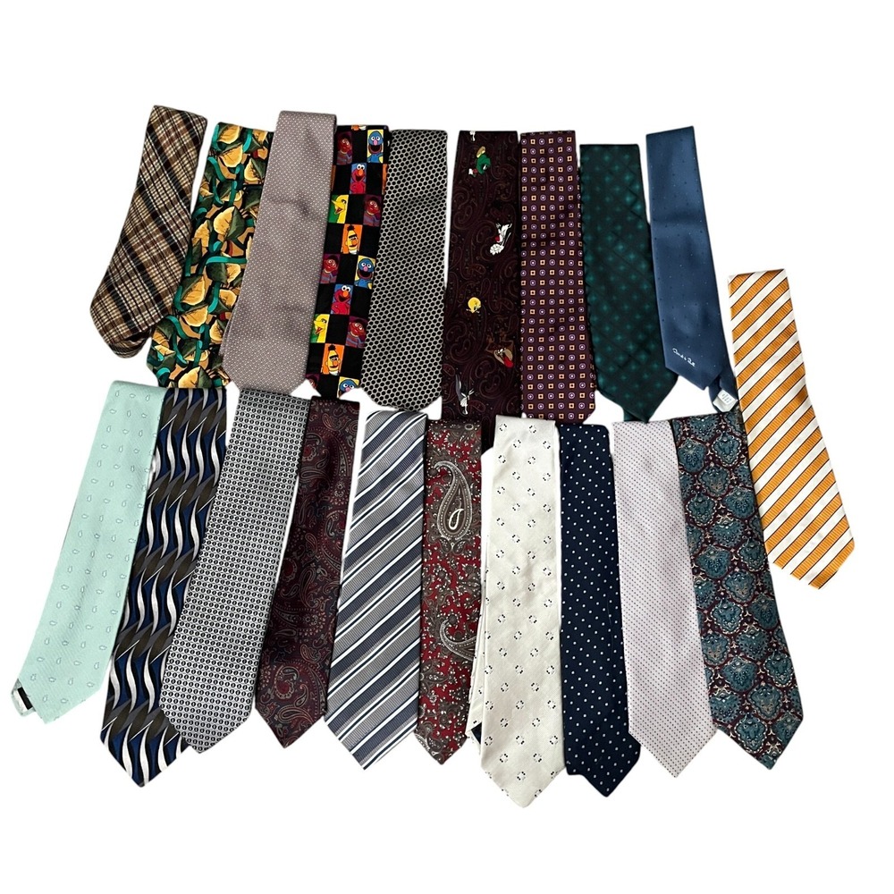 Ties Lot of‎ 21 Reseller Lot Robert Graham Zegna Dior Canali Brooks Brothers